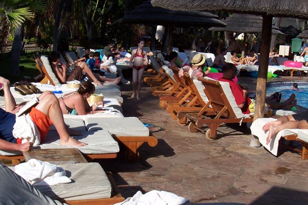 Crowded Kaanapali Hotels