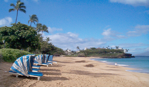 Kaanapali Beach from Maui